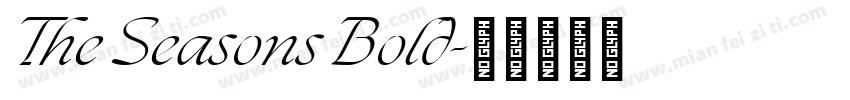 The Seasons Bold字体转换